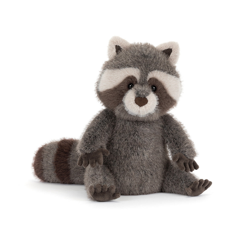 Peluche Raton laveur Trixiwoo Raccoon Jellycat gris brun cute tendance mode automne toutou