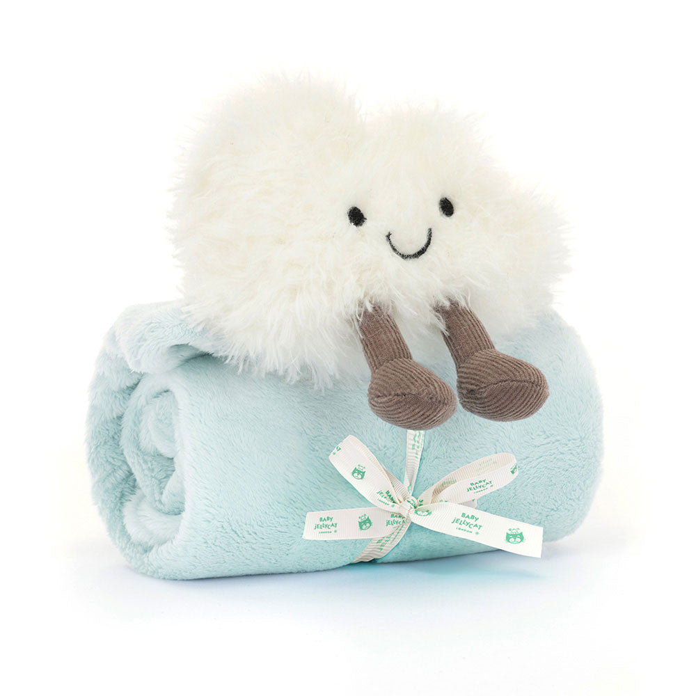 Doudou, jellycat, nuage, blanc, bleu, mignon, bébé, tendance, angleterre