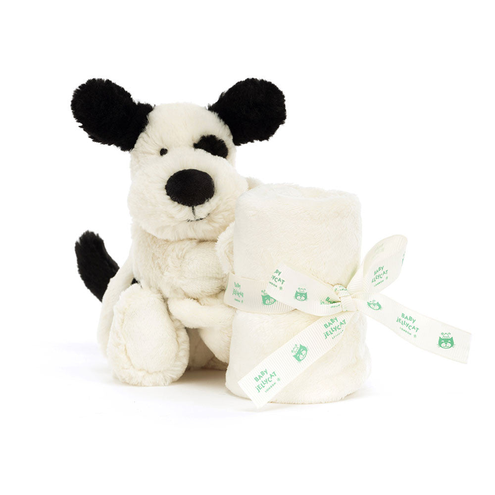 Doudou Jellycat chien noir blanc bébé
