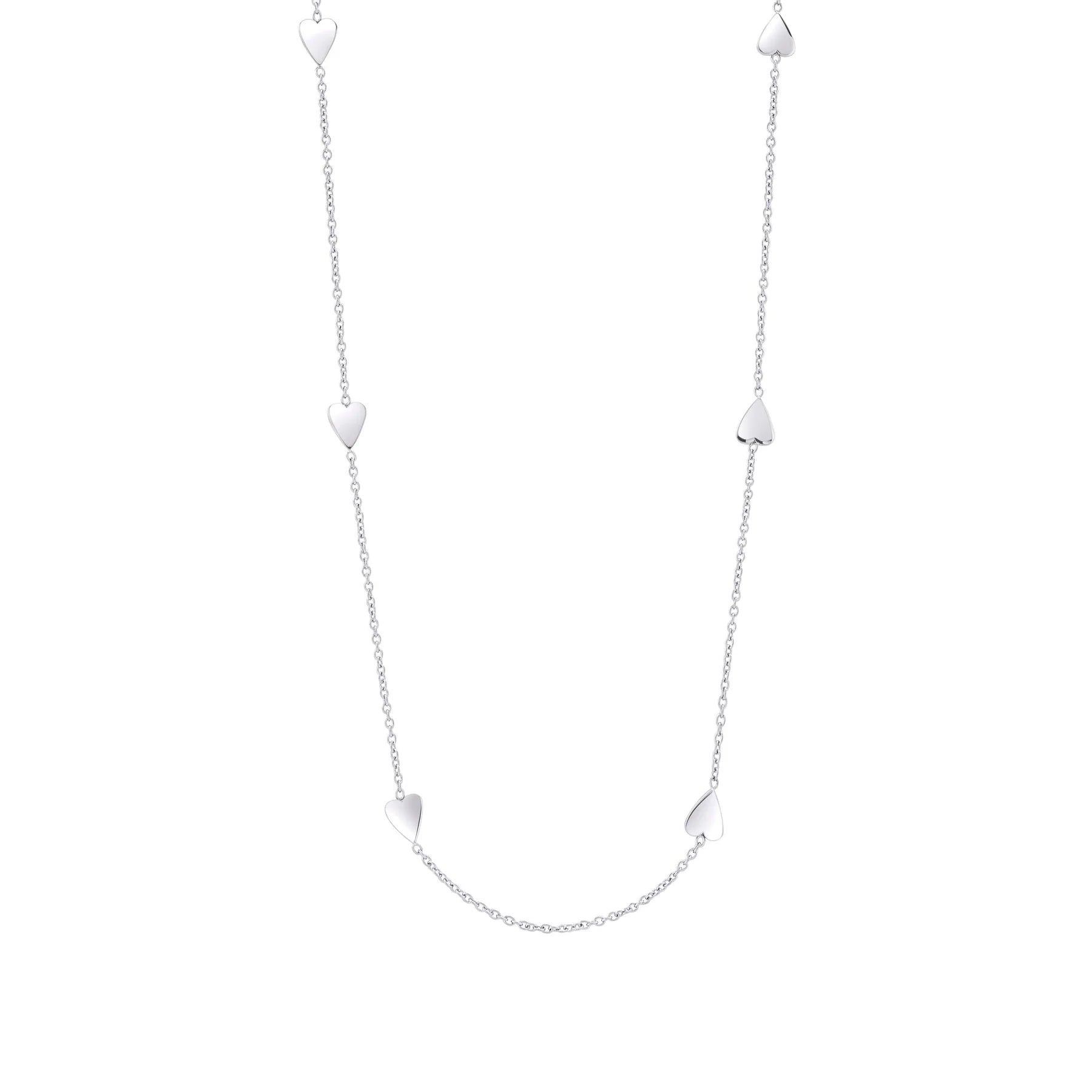 Collier Mia Jewelry acier inoxydable coeur argent