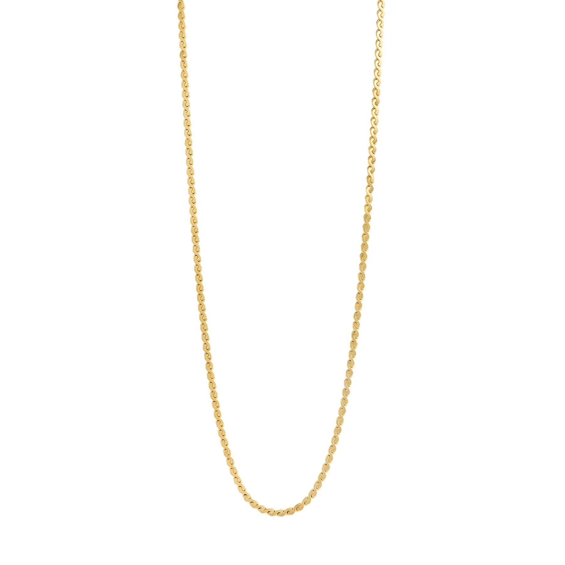 Collier Emma chaîne serpentine dorée or Acier inoxydable mia Jewelry