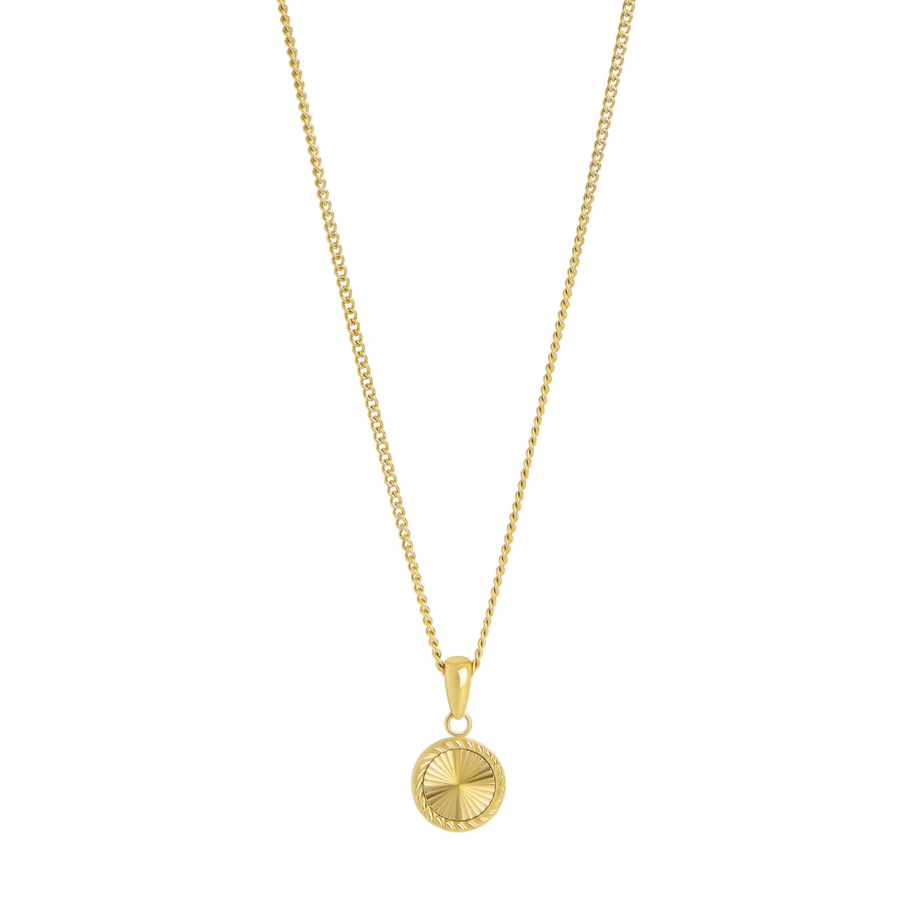 Collier Esme or pendentif Charm breloque acier inoxydable plaquée or Mia bijoux style mode