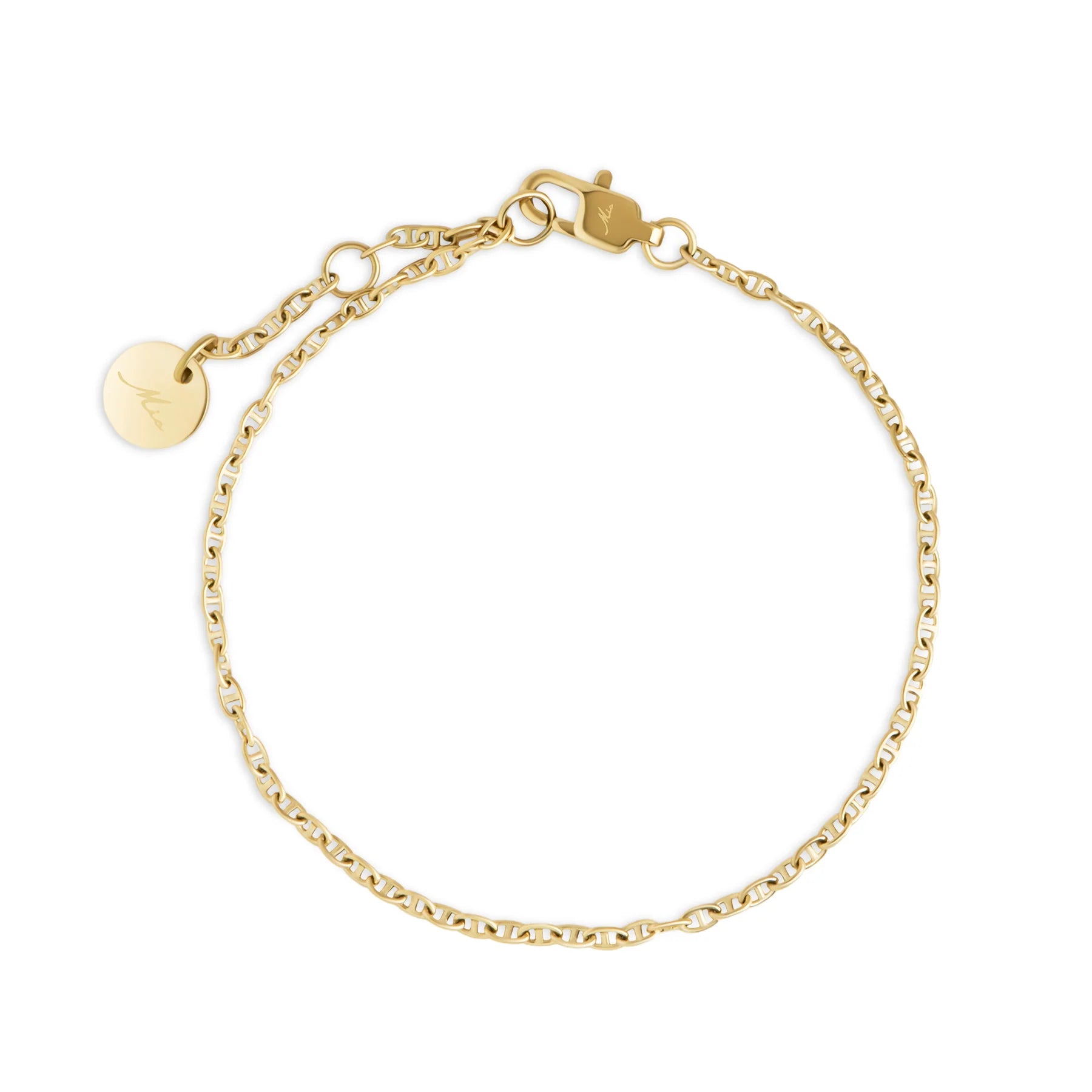 Bracelet acier inoxydable plaquée or Indie or Mia bijoux style mode