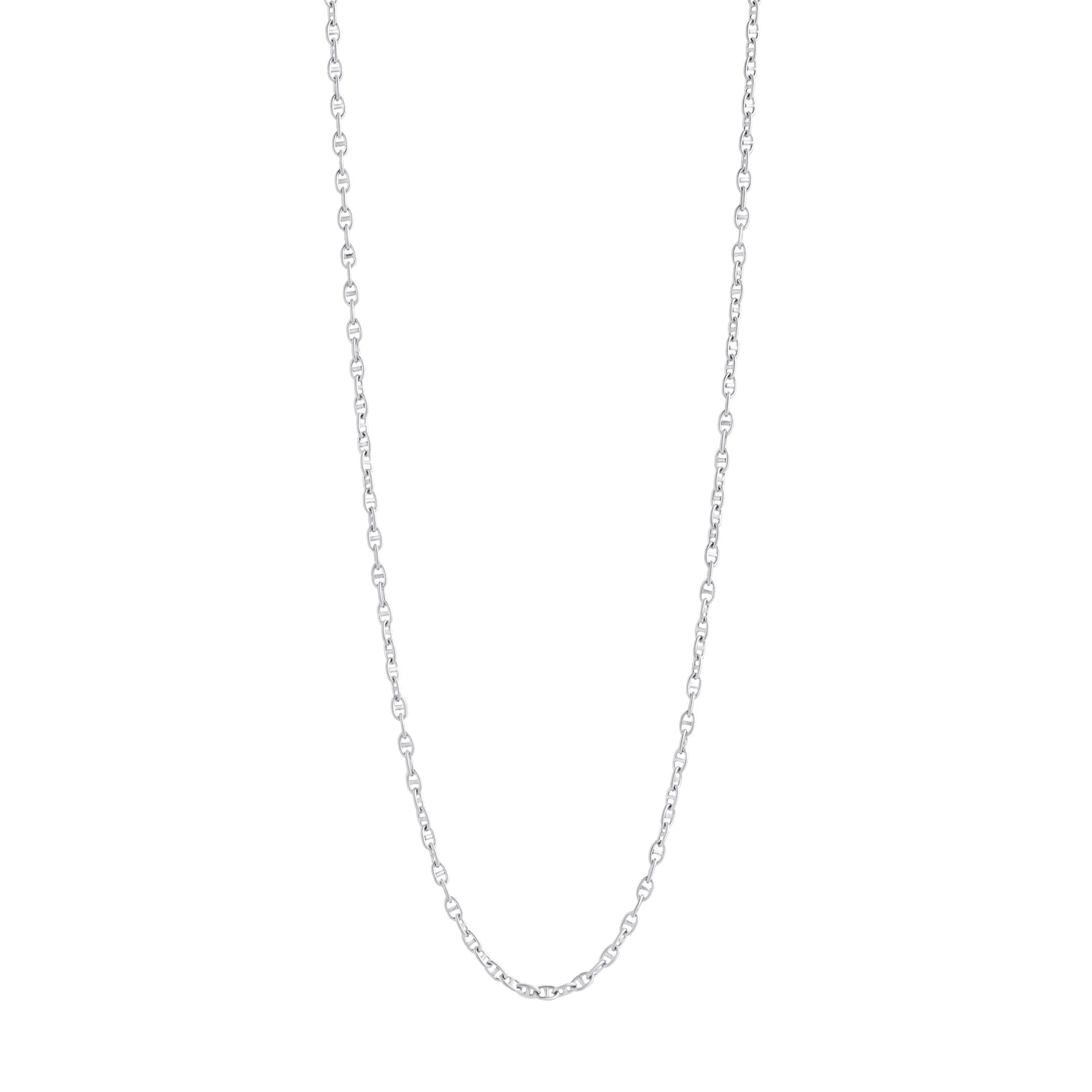 Collier chaîne Indie acier inoxydable maille ovales bijoux Mia style mode