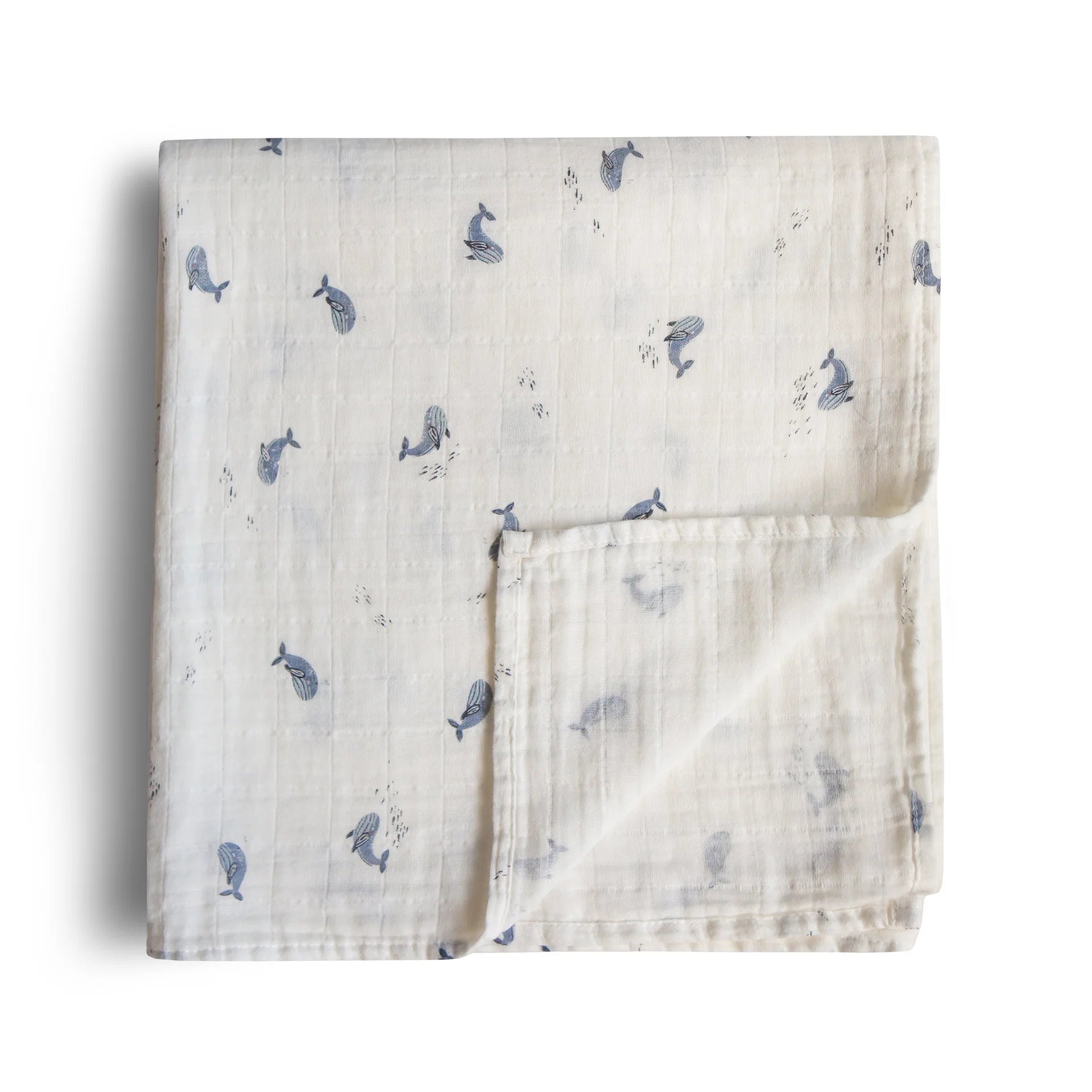 Couverture Mousseline Bébé Mushie Baleine