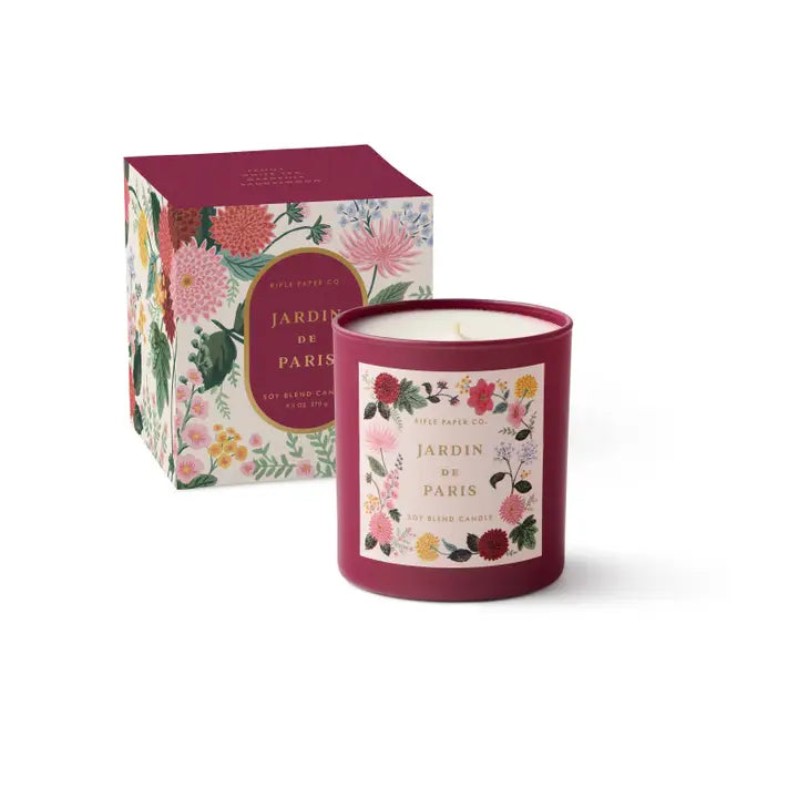 Bougie parfumée soya Rifle Paper Co Jardin de Paris