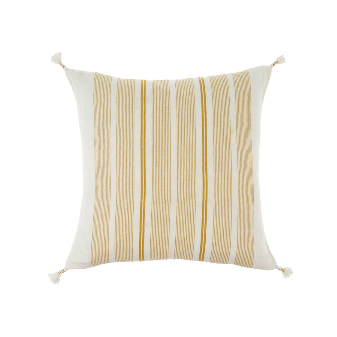 coussin indaba cape may rayures jaunes