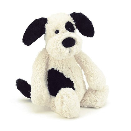 peluche chien noir blanc Jellycat bashful medium