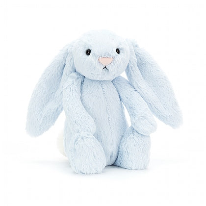 peluche lapin bleu Jellycat bashful medium