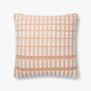 coussin blush rayures Magnolia Loloi 22x22