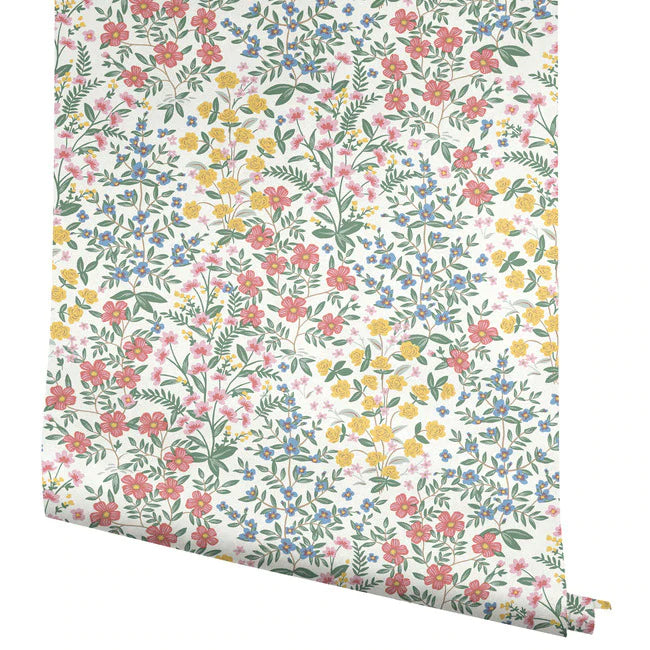 papier peint Rifle Paper co. Prairies rose