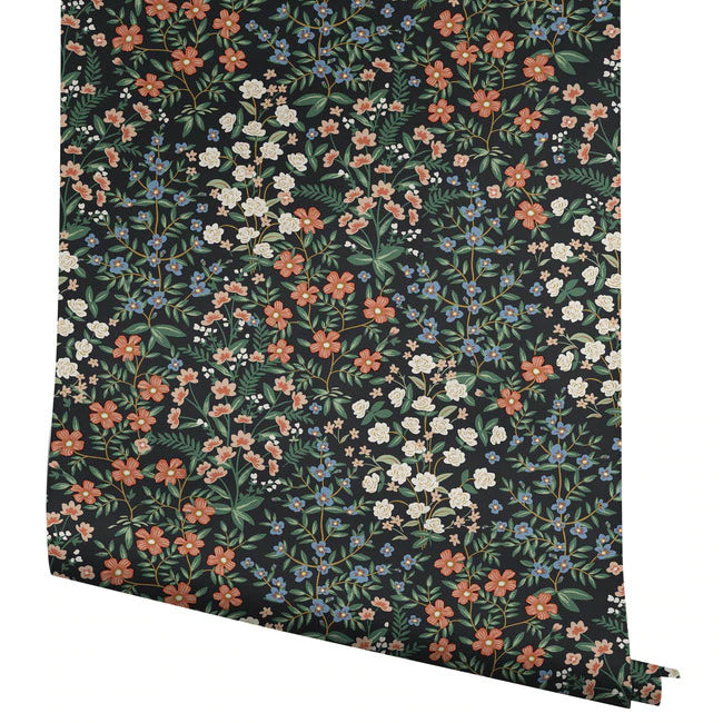 papier peint Rifle Paper co. Prairies noir