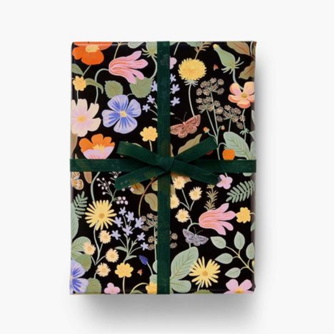 papier emballage Rifle Paper champs de fraises