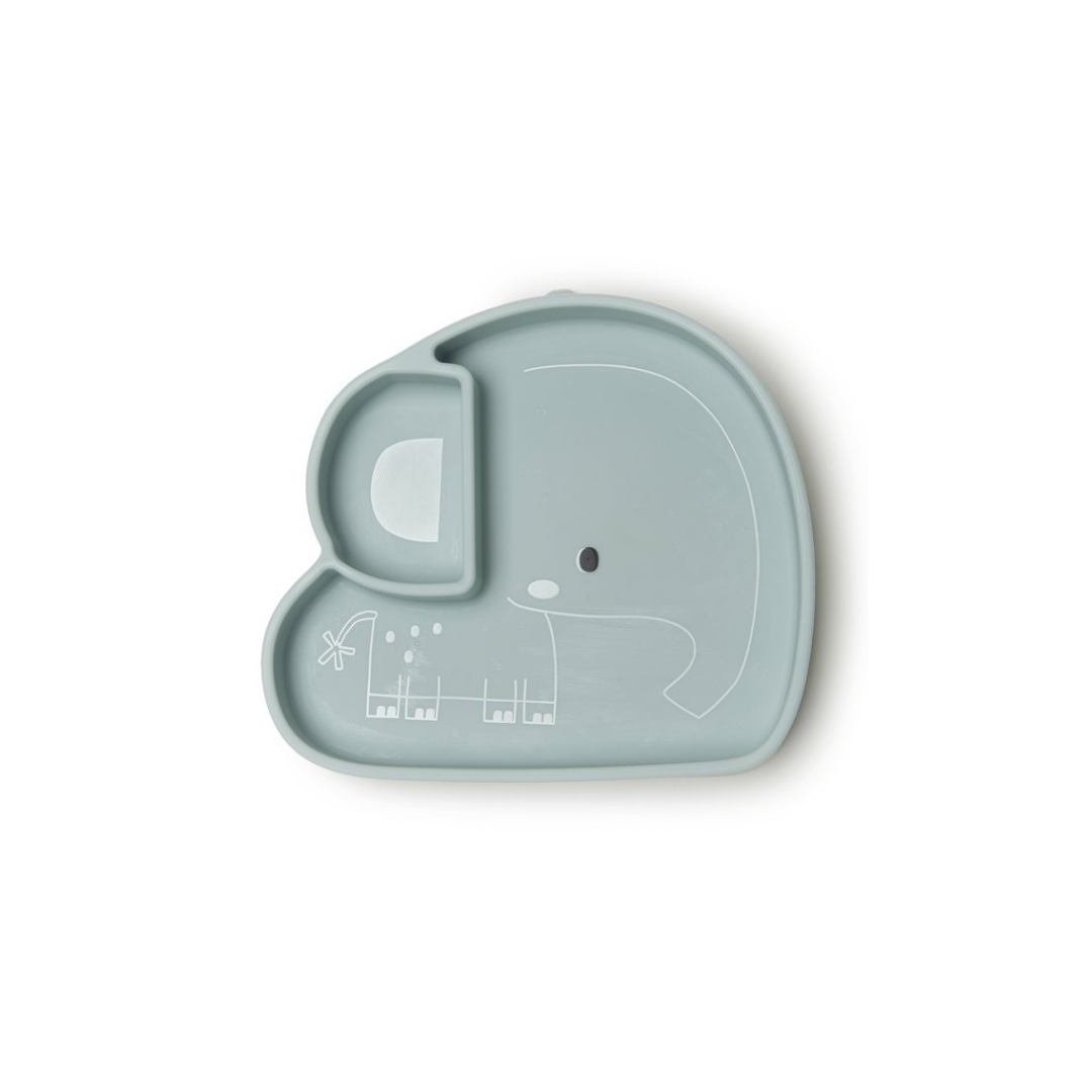 assiette silicone bébé éléphant loulou lollipop