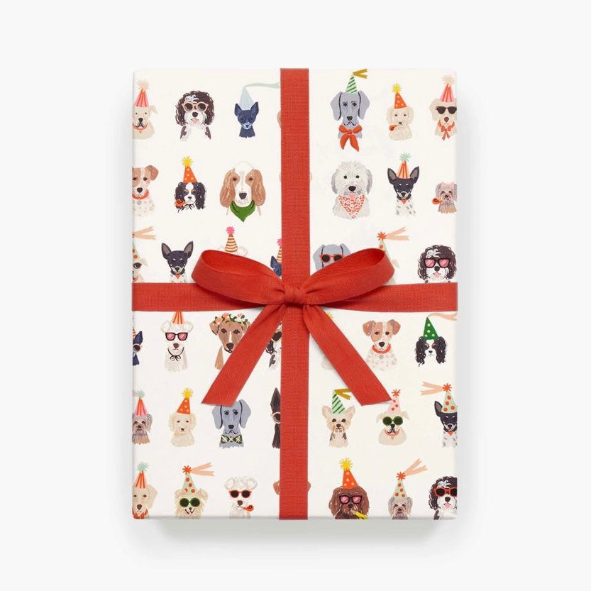 Papier cadeau Rifle Paper co. Chien fête