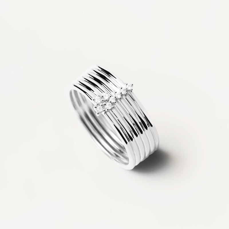 Bague Super Nova argent PDPaola