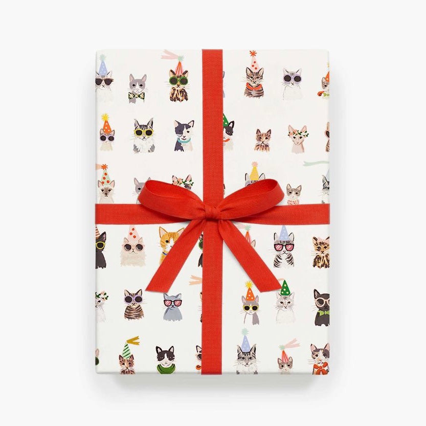 Papier cadeau Rifle Paper co. Chat fête