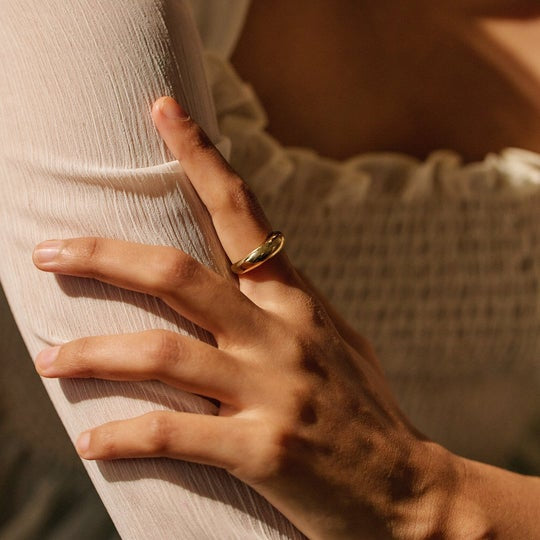 Bague Dome or vermeil Lover's Tempo