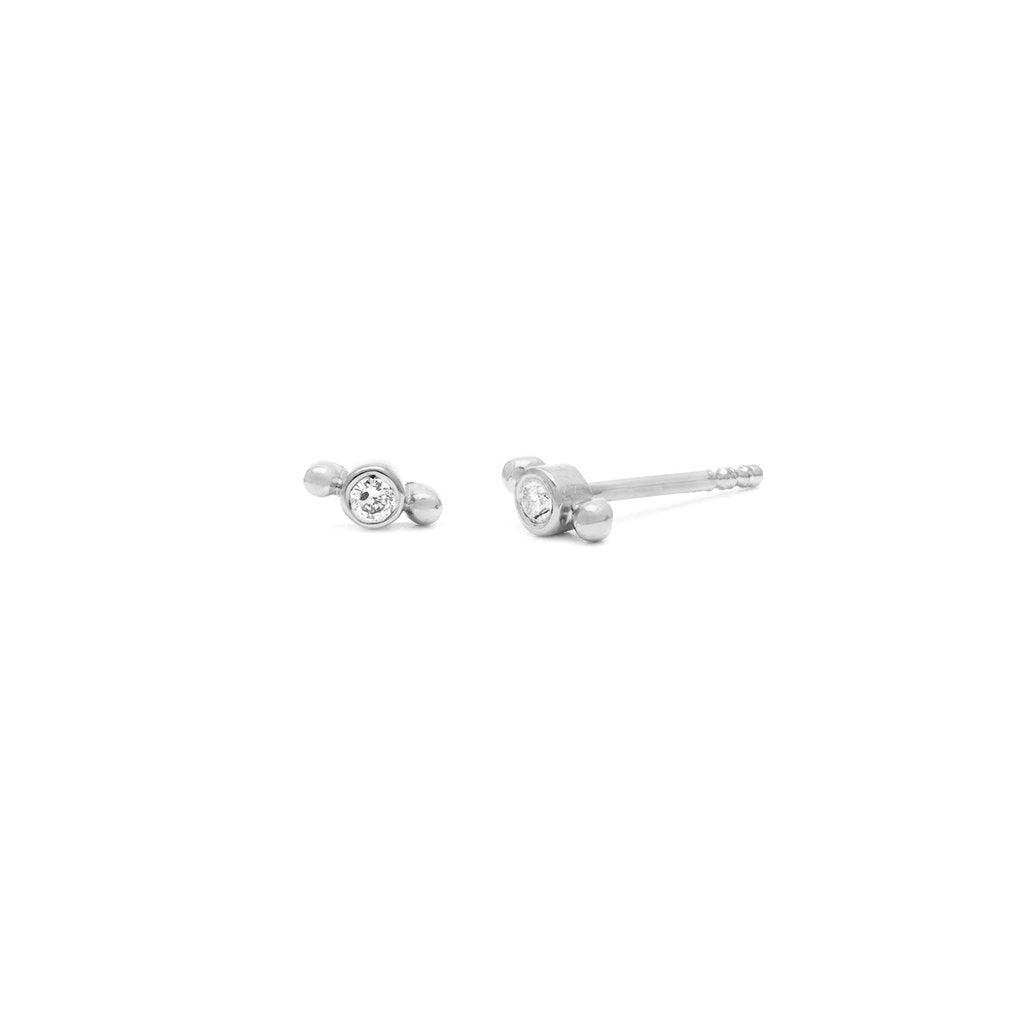 boucles oreilles zircon argent Isla Leah Alexandra