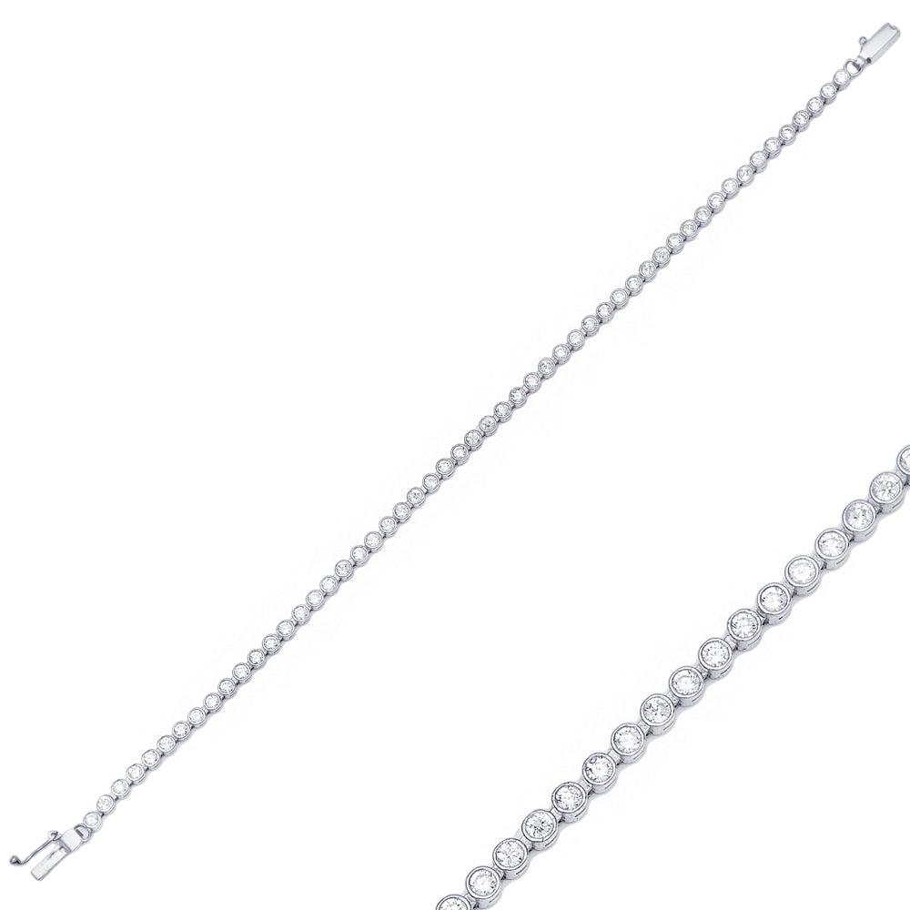 Bracelet Tennis zircon argent sterling 925