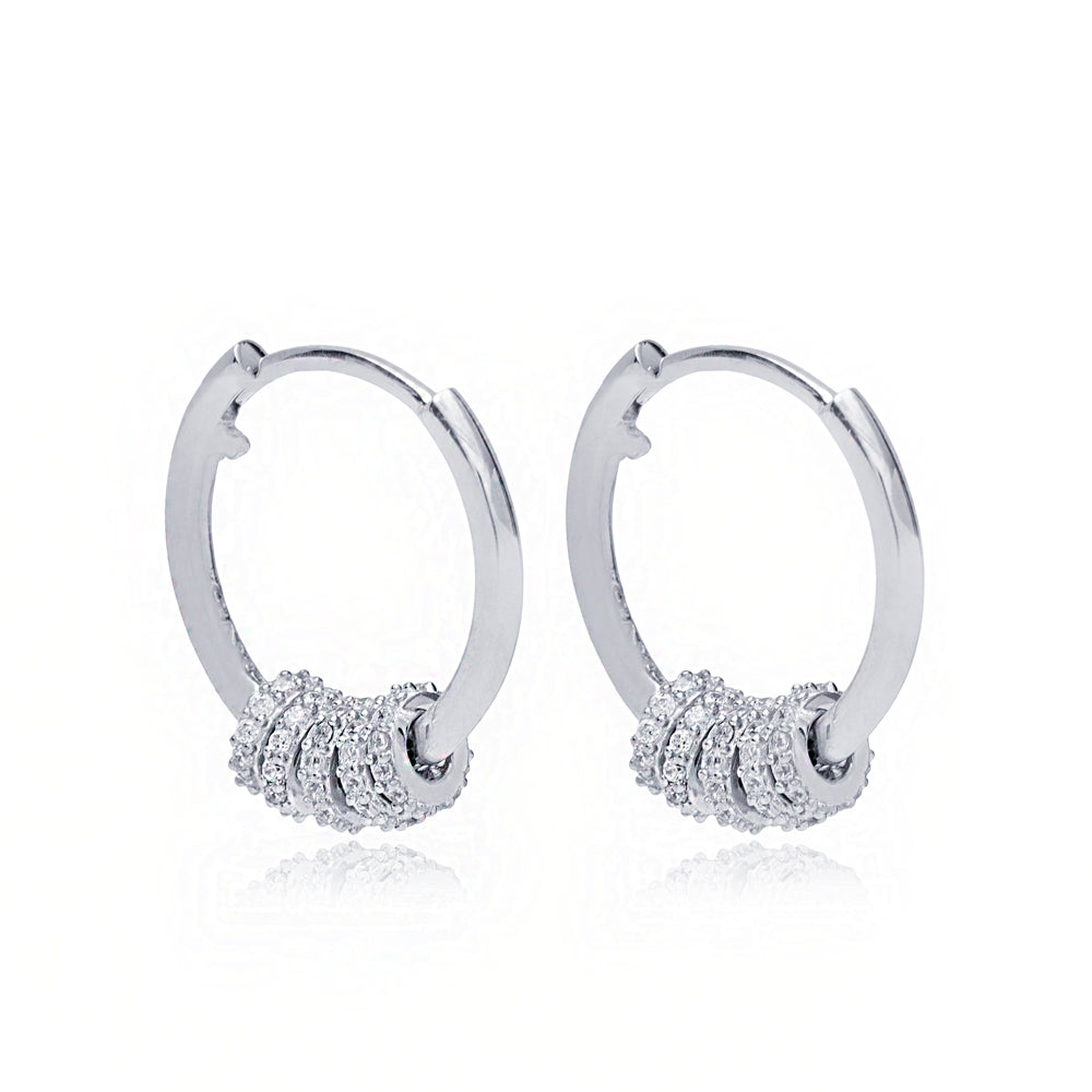 Anneaux Rondelles zircon argent 925