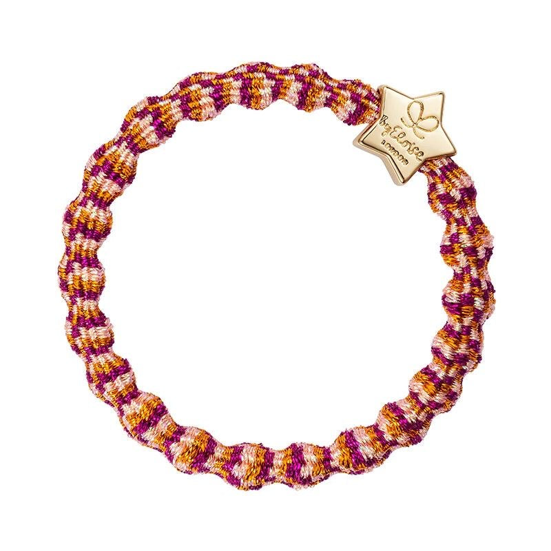 Élastique bracelet bulle By Eloise Charm Orange corail carnival étoile doré