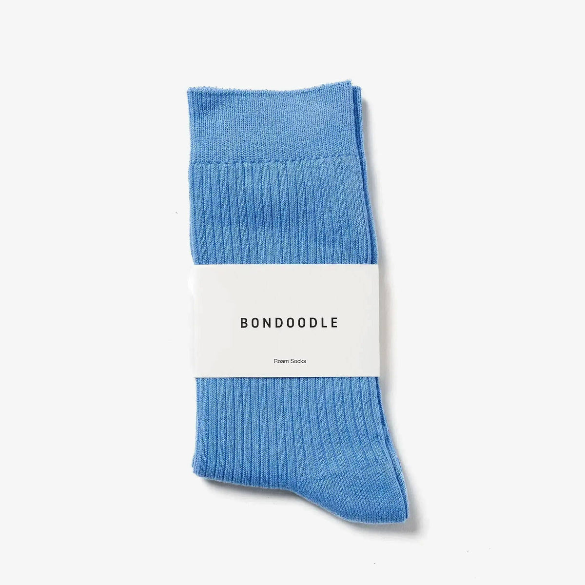 Chaussettes mi‑mollet en coton - Bleu Poolside | Bondoodle