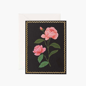 Carte souhait fleur rose Rifle Paper co.