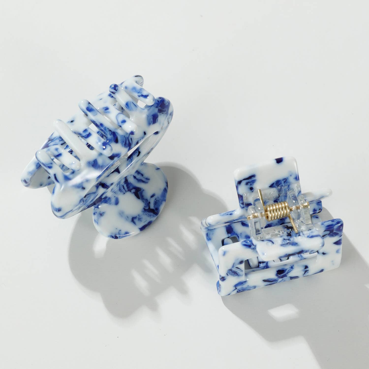 Mini Pinces à cheveux - Bleu Côtier