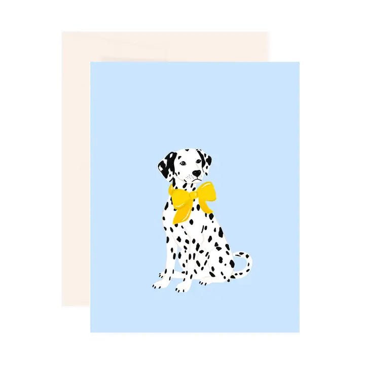 Carte souhait chien dalmatien bleu Paige & Willow 