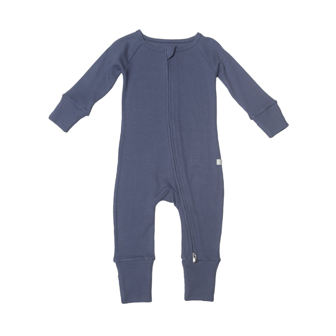 Pyjama Bébé Loulou Lollipop Bleu Tencel Gaufré