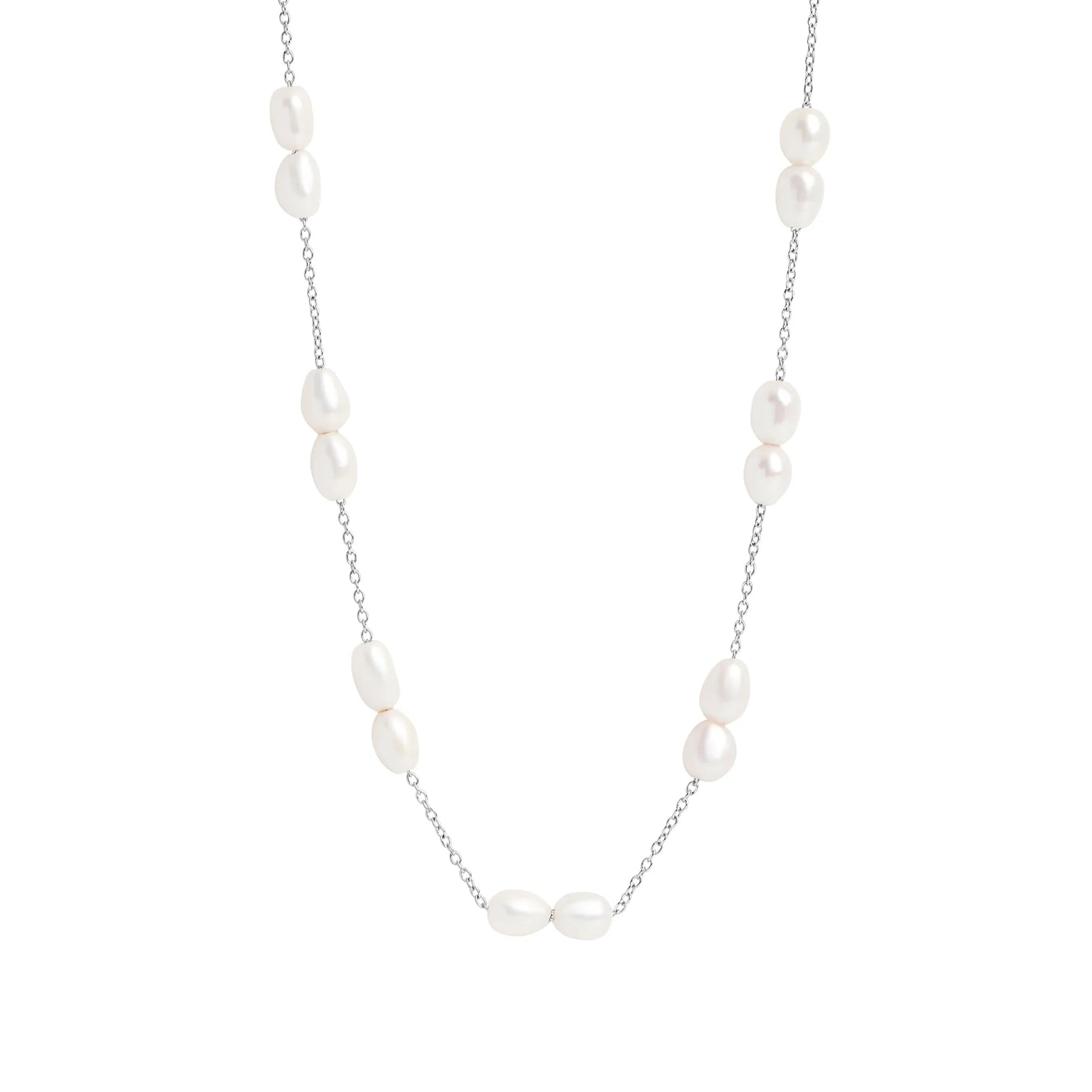Collier Perle Océane Mia Bijoux 15.75 à 17.75 pouces Acier Inoxydable 