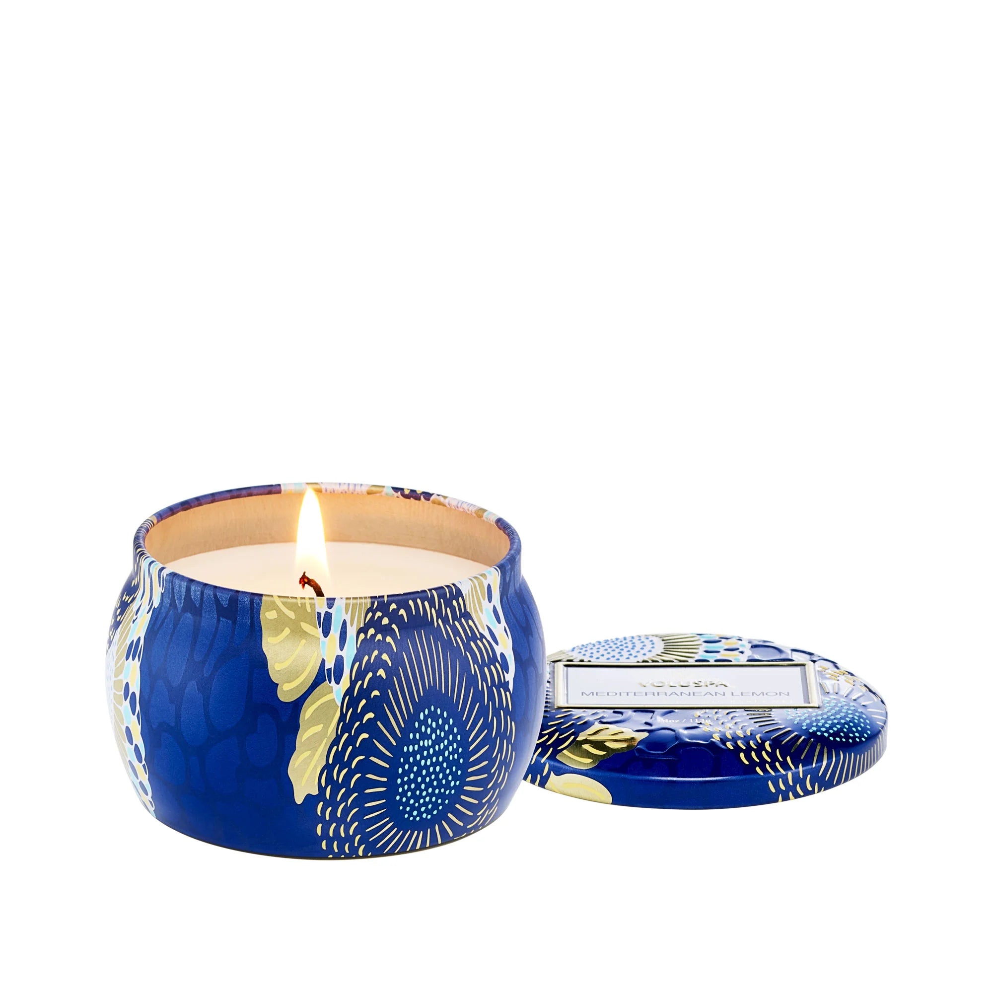 Mini bougie chandelle métal Mediterranean Lemon voluspa maison 