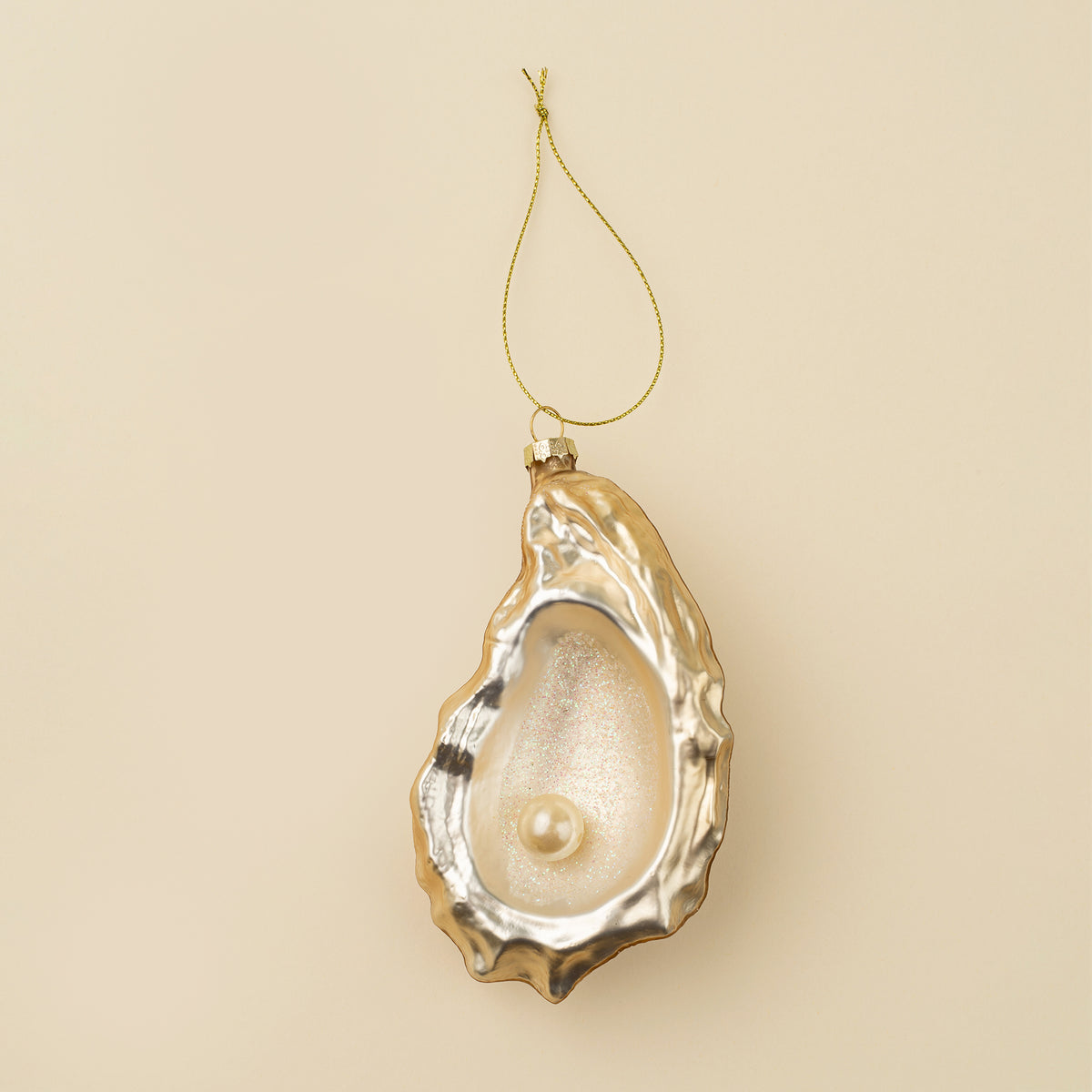 Ornement huître Noël brillant mignon cadeau perle Indaba
