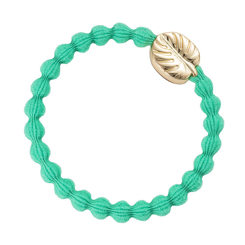 Élastique bracelet bulle By Eloise Charm feuille monstres doré bleu vert turquoise
