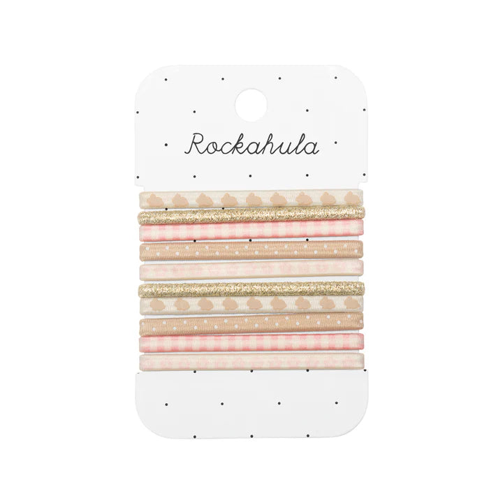 Paquet Élastiques Cheveux bunny gingerham Rockahula Kids beige rose pale mode tendance cute