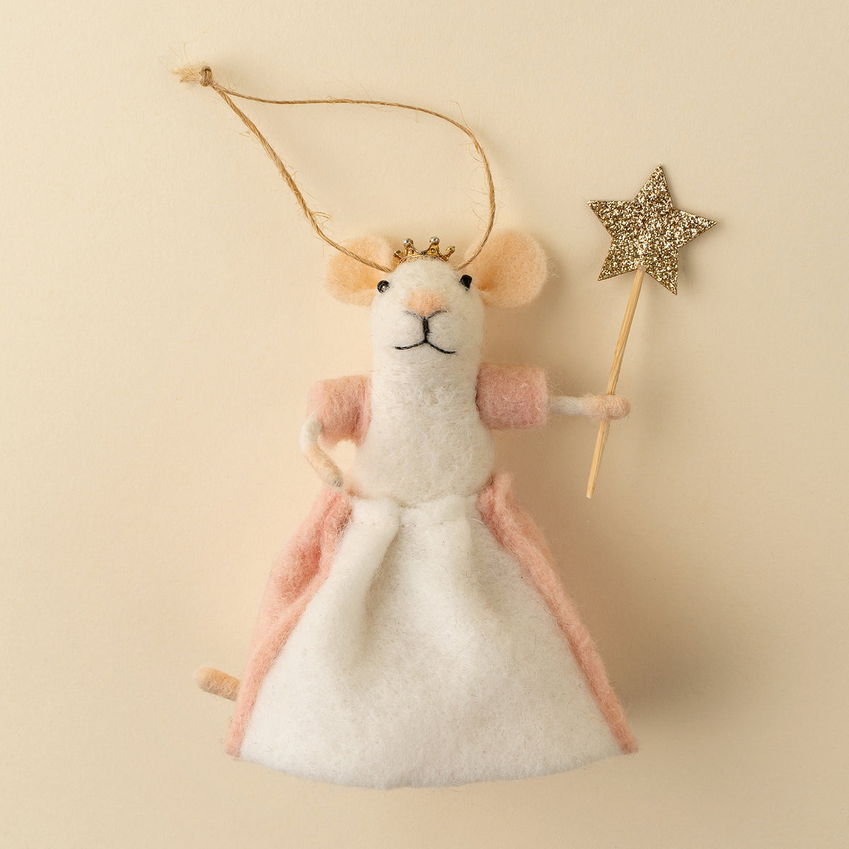 Ornement souris princesse Glinda hiver Noël mignon Indaba