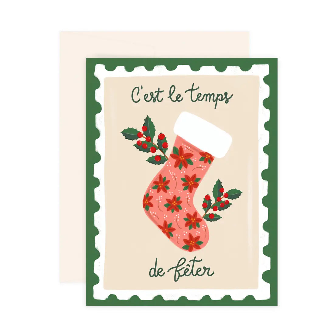 Carte, Noël, C’est le temps de fêter, Montréal, Canada, Paige & Willow, célébration 