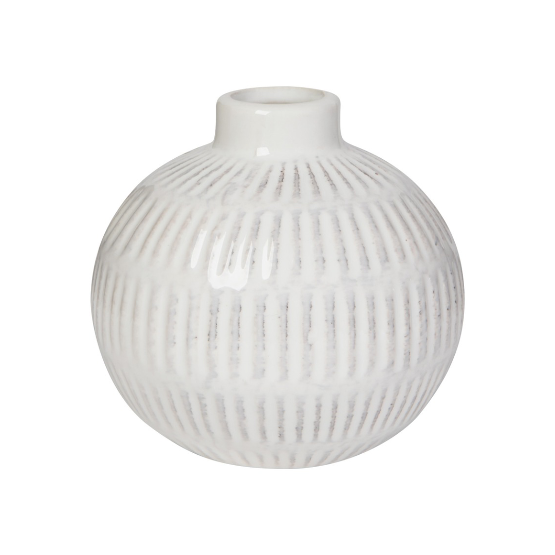 Vase, grès, blanc, décoration, moderne, Danica, Vancouver, Canada