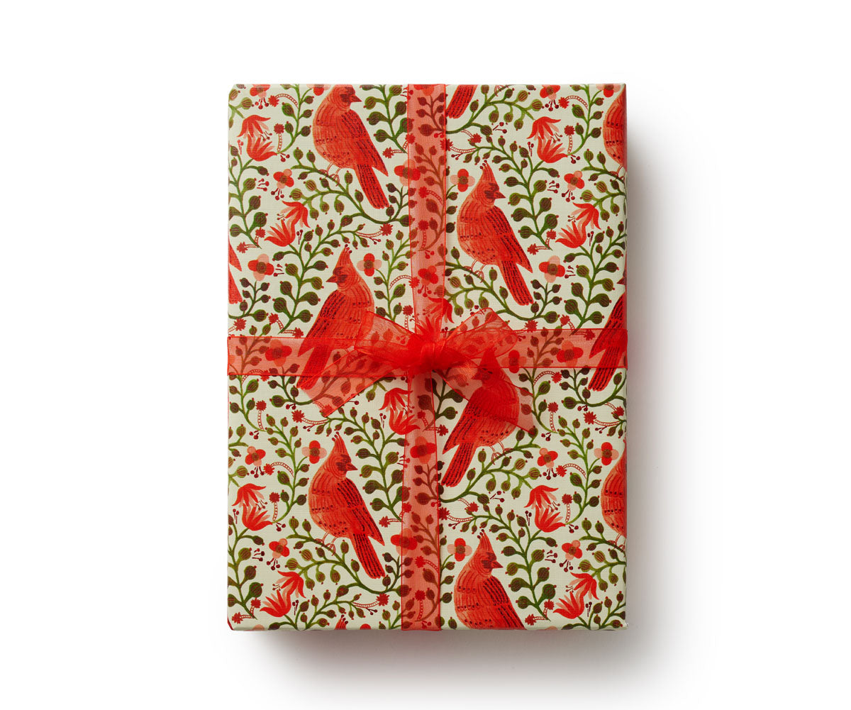 Papier d’emballage Rifle Paper CO. Cardinaux cadeau