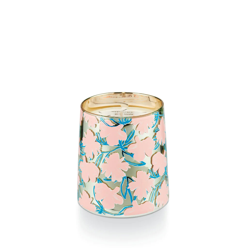 Chandelle ou bougie Illume en verre perlé mangue et lait de coco ou coconut milk mango en 11.5 oz