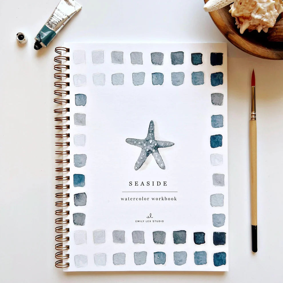 Cahier d’aquarelle - Bord de mer | Emily Lex Studio