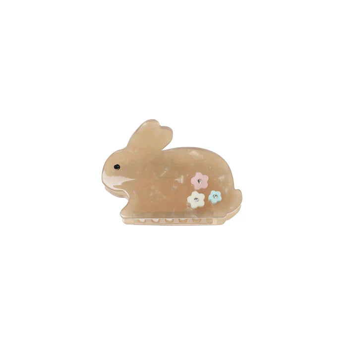 Pince à cheveux lapin Rockahula Kids blanc beige cute tendance mode cute  petite fleur rose bleu