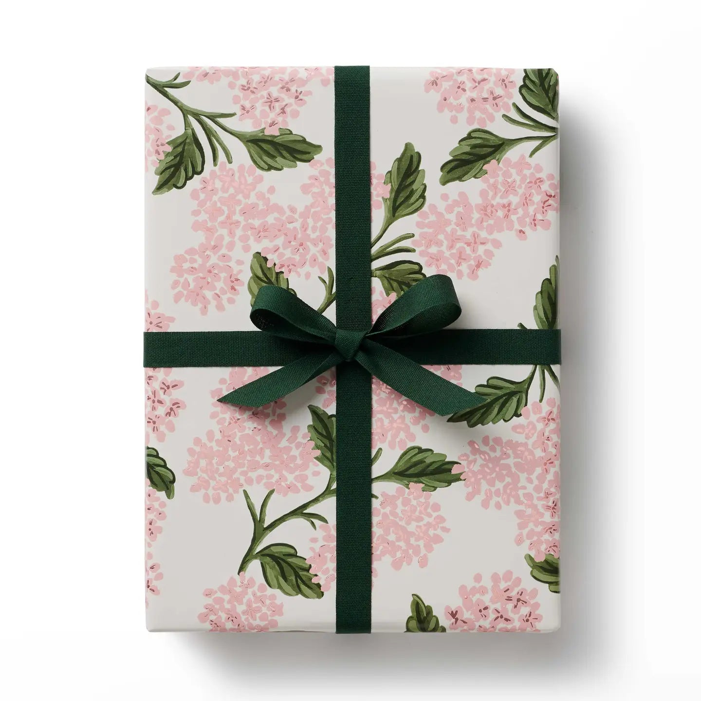 Papier emballage Motif Hydrangea Rose Rifle Paper Co. Pâle vert cadeaux cute tendance 