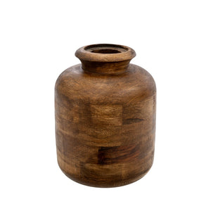 Vase bois décoration Mangue Indaba