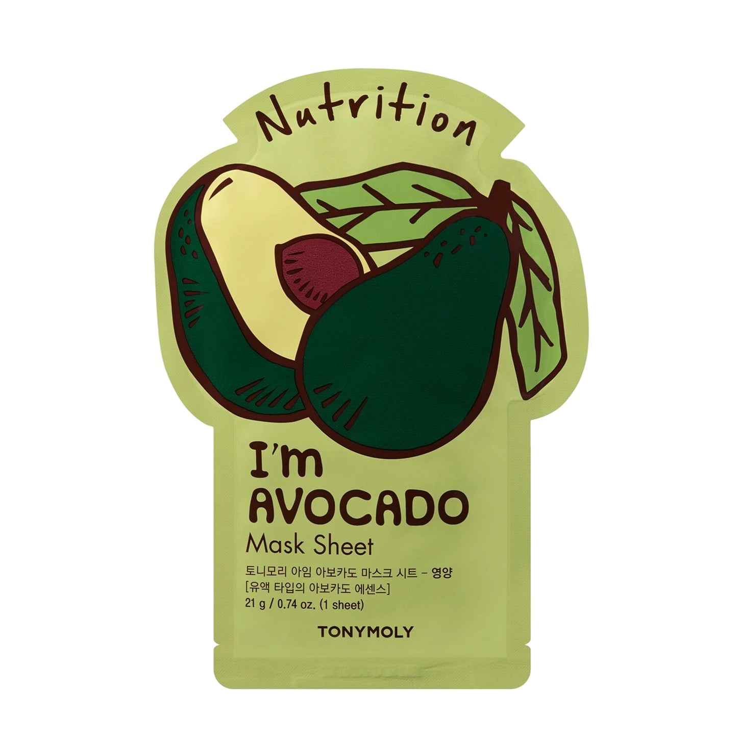 Tonymoly masque visage Corée du Sud avocat soin