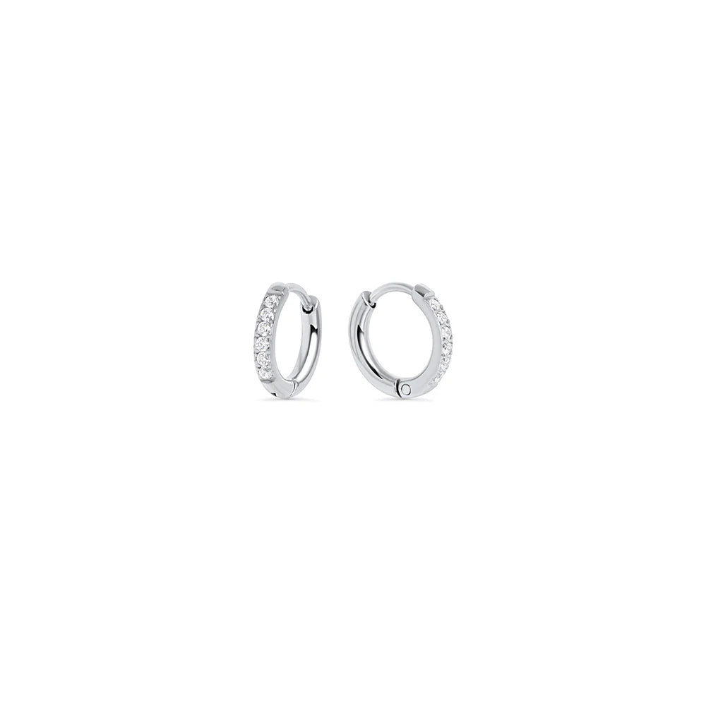Anneaux 8 mm Pavé - Acier inoxydable 316L