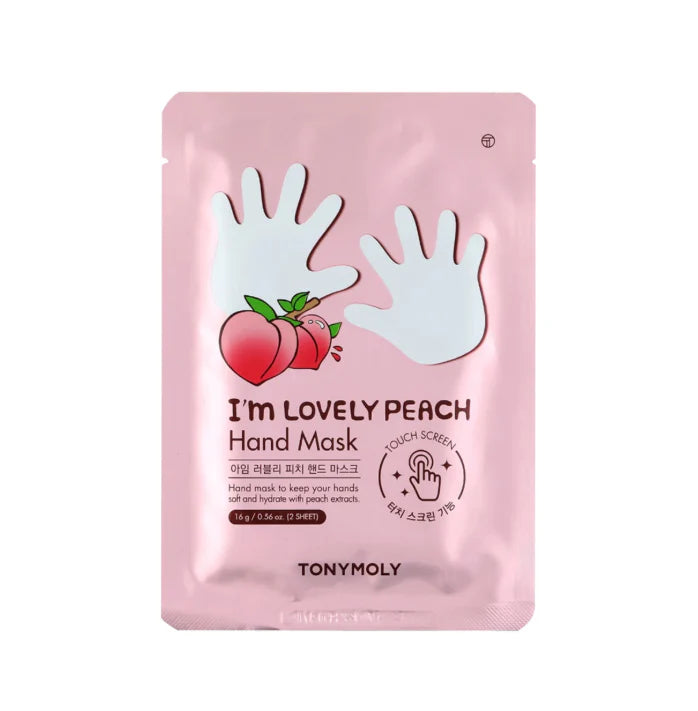 Masque mains i am pêche douce tonymoly soins 