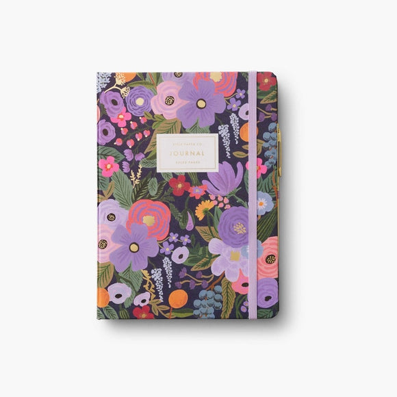 Journal crayon Rifle Paper co. Garden Party violet