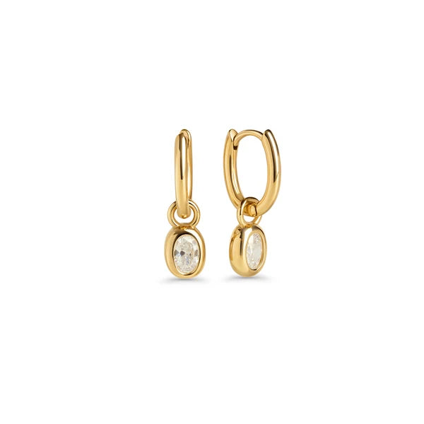 Boucles d'oreilles Clemence - Acier Inoxydable 613L - Or PVD